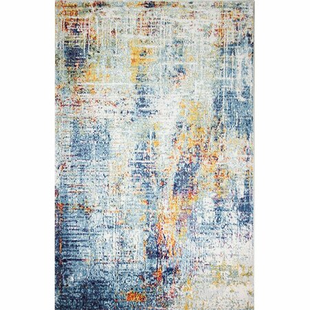 BASHIAN 2 ft. 6 in. x 8 ft. Everek Collection Transitional Polypropylene Machine Made Area Rug, Multicolor E110-MULTI-2.6X8-5670A